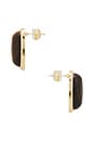 view 2 of 2 Cecillia Stud Earring in Gold & Brown