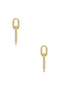 view 3 of 3 Justice Drop Earring in Gold