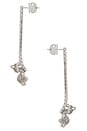 view 2 of 2 Alyssa Tennis Drop Earring in Silver