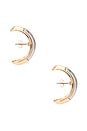 view 2 of 3 Spencer Earring in Gold & Silver