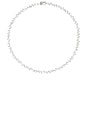 view 1 of 2 Pear Diamond Tennis Necklace in Silver