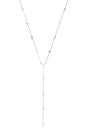 view 2 of 2 Solitaire Station Lariat Necklace in Silver
