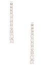 view 1 of 2 Graduated Tennis Drop Earring in Silver