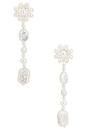 view 1 of 5 Geranium Earring in Pearl