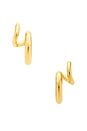 view 3 of 3 Super Katerina Double Hoop in Gold