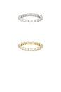 view 3 of 3 MANCHESTER リングセット in Gold & Silver