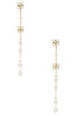 view 3 of 3 Juliette Earring in Pearl & Gold
