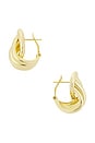 view 2 of 2 Roux Pave Earrings in Gold