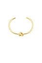 view 2 of 3 Knot Cuff Bracelet in Gold