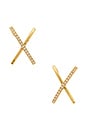 view 1 of 2 Kriss Kross Earring in Gold