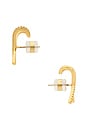 view 2 of 2 Kriss Kross Earring in Gold