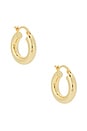 view 1 of 3 Dominique Small Hoop in Gold