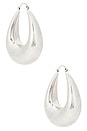 view 1 of 3 Julia Silver Hoop Earring in Silver