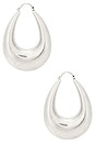 view 2 of 3 Julia Silver Hoop Earring in Silver