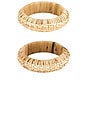 view 4 of 6 Jacques Bangle Cuff Set in Beige