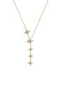 view 2 of 2 Starburst Lariat Necklace in Yellow Gold