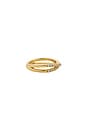 view 2 of 3 Staci Double Pave Ring in Gold