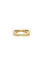 view 3 of 3 Staci Double Pave Ring in Gold