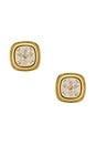 view 1 of 2 Cushion Bezel Stud in Gold