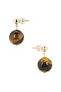 view 2 of 2 Rio Earring in Gold & Brown