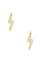 view 1 of 2 PENDIENTES DE TACHUELA ELECTRIC in Gold