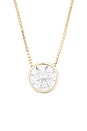 view 2 of 3 Bezel Necklace in Gold