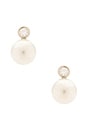 view 1 of 2 Solitaire Bianca Earring in Silver & Pearl