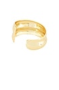view 3 of 3 Double Dome Cuff Bracelet in Gold