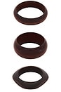 view 4 of 6 Jacques Bangle Cuff in Brown