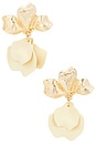 view 1 of 3 Petals Earring in Gold & Ivory