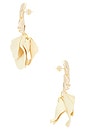 view 2 of 3 Petals Earring in Gold & Ivory