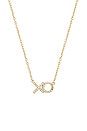 view 1 of 2 XO Pave Necklace in Gold