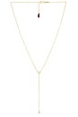 view 1 of 2 Solitaire Lariat Necklace in Gold