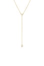 view 2 of 2 Solitaire Lariat Necklace in Gold