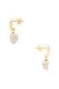 view 2 of 2 Serena Pearl Drop Earring in Gold & Pearl