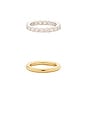 view 2 of 2 Petite Aura Ring Set in Gold