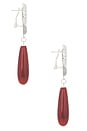 view 2 of 2 Grotto Earring in Silver & Red