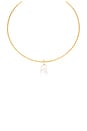 view 1 of 2 Jones Necklace Cuff in in Gold & Pearl
