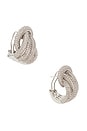 view 1 of 3 Margaux Pave Earring in Silver