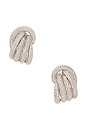 view 3 of 3 Margaux Pave Earring in Silver
