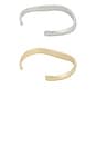 view 3 of 3 in Ross Cuff Bracelet in Mixed Metal