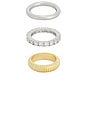 view 3 of 3 Roux Ring Set in Mixed Metal