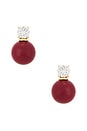 view 2 of 2 Lacquer Le Rouge Earring in Red