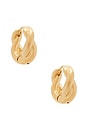 view 1 of 3 PENDIENTES DE ABRAZOS HOUGHTON in Gold