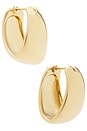 view 1 of 3 Couplet Hoops Earrings in Gold