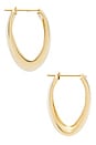 view 3 of 3 Couplet Hoops Earrings in Gold