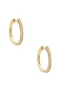 view 1 of 3 Daily Diamond Hoop Earrings in Gold