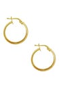 view 2 of 3 PENDIENTES DE ARO SIGNATURE in Gold