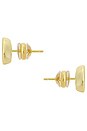 view 2 of 2 Marquise Bezel Stud in Gold
