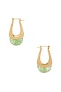view 2 of 3 Elysse Hoop in Aventurine
